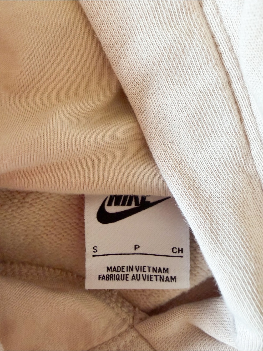 Adult small Nike Ivory Bone hoodie - Picture 3 of 3